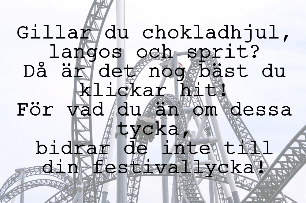 Lycka glädje fylla festival Langos, chokladhjul, karusell