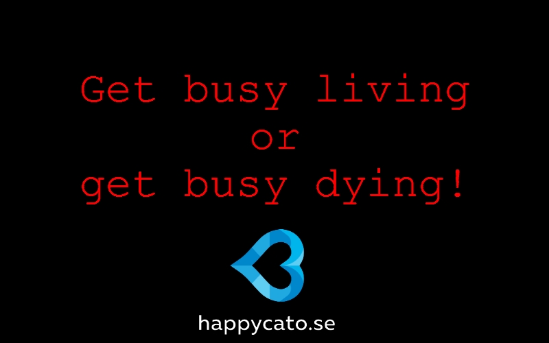 get busy living or get busy dying