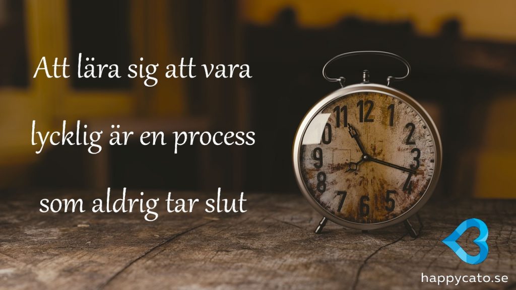 Att vara lycklig är en långsiktig process